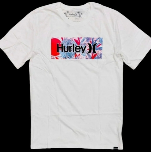 Hurley Men's Everyday Washed Floro Boro Short Sleeve Tee T-Shirt - Picture 6 of 10